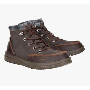 NEW Hey Dude Bradley Classic Leather Brown Boot